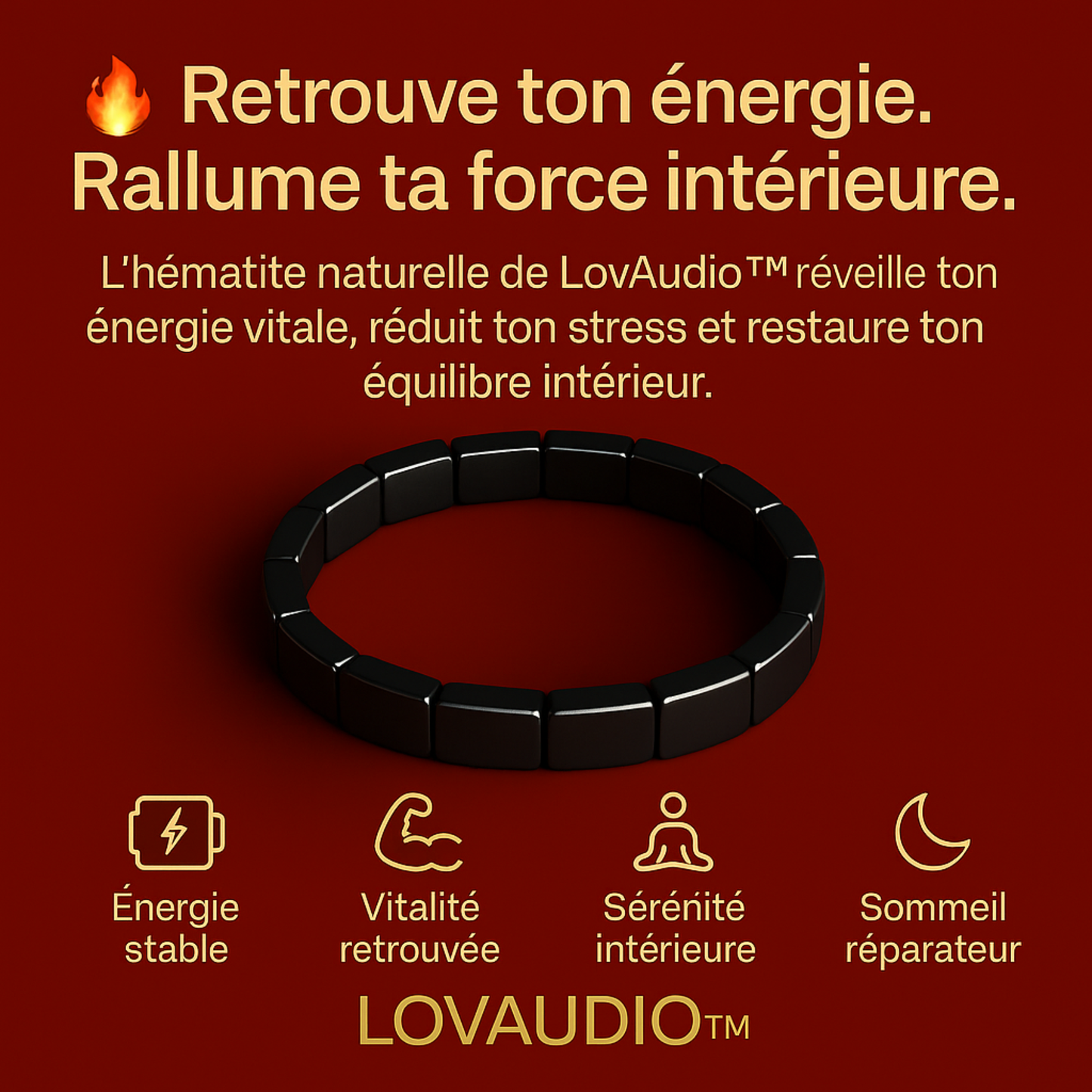LOVAUDIO™|Bracelet Hematite