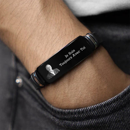 Personalized Photo Bracelet Forever In My Heart For Grandma